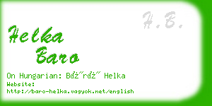 helka baro business card